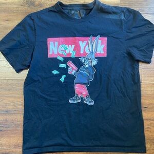Bugs Bunny New York Streetwear Graphic T-shirt Size Large